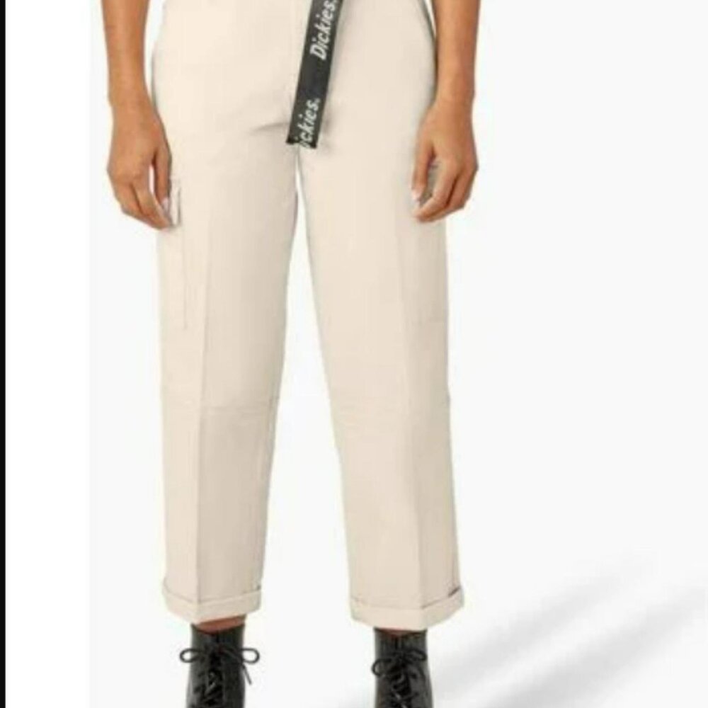 NWT Cream/white Cargo Dickies Pants